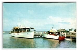 Watch Hill Rhode Island Yacht Rendezvous Anscochrome Postcard 1950s-60s